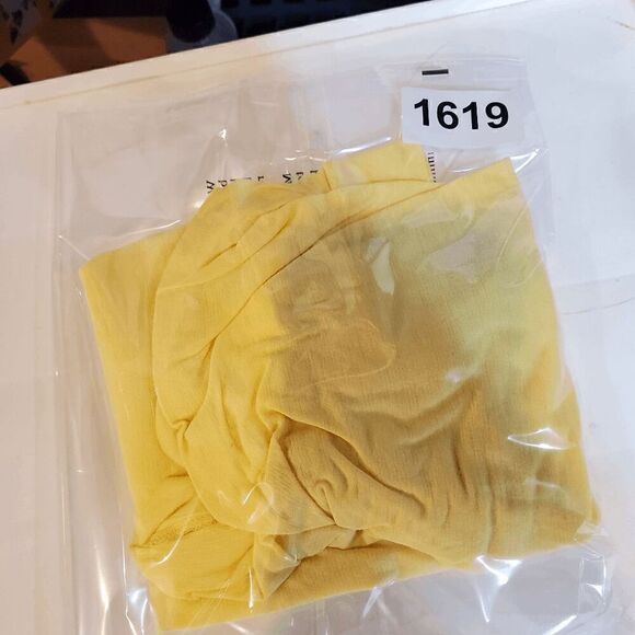 New York & Co Top Womens Large Yellow Cowl Neck Sleeveless Shirt - Picture 9 of 9